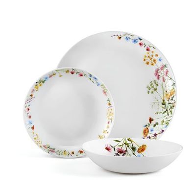 Tafelservice Geschirrset Essservice für 6 Personen Bloom 18-teilig