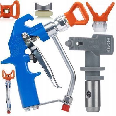 Rosfix Set Farbspritzpistole BS500 – 500 bar mit Düsen 629 & Hi-Flow