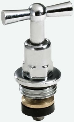 JS KNEBEL-OBERTEIL MIT O-RING DN20, 3/4", Poliert Verchromt
