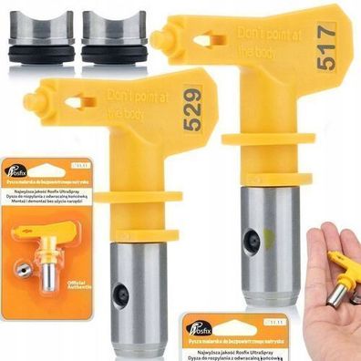 Rosfix Set Farbdüsen Ultra Spray 517 + 529 – 25–30 cm Strahlbreite | Präzision