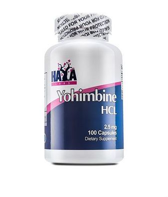 Haya Labs Yohimbine HCL --- 100 capsules x 2.5 mg (Primaforce)