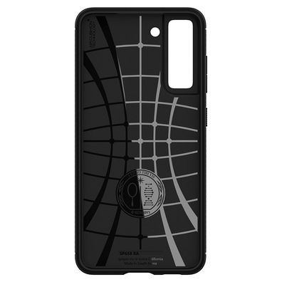 Spigen Rugged Armor Hülle für Samsung Galaxy S21 FE - mattschwarz