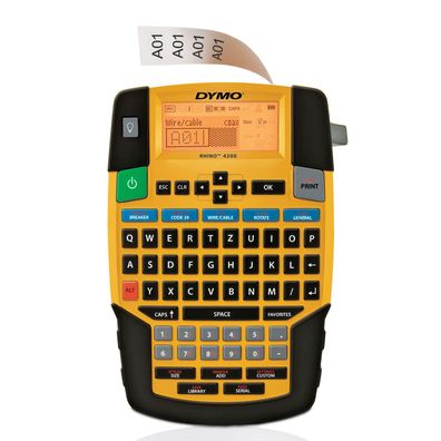 Dymo Rhino 4200 - Beschriftungsgerät - s/w - Thermotransfer - Rolle (1,9 cm)