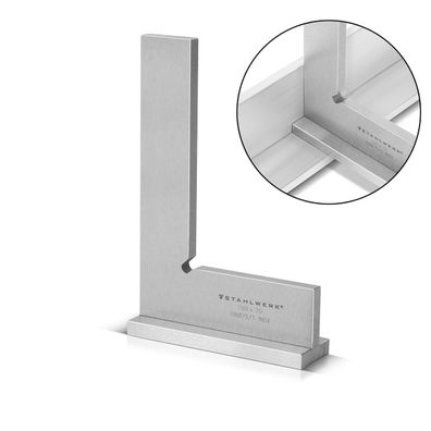 Stahlwerk Anschlagwinkel 90° 100 x 70 mm DIN 875/1 aus rostfreiem Edelstahl