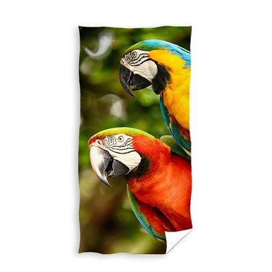 Papageien Tiere Badetuch Strandtuch Duschtuch 70 x 140 cm