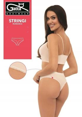 Gatta String Romance Panty Slip schwarz, ivory cream, weiß-1 Stück