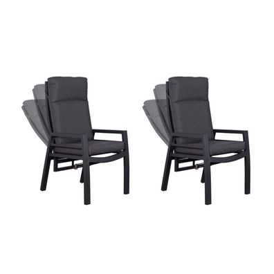 deVries 2x Dining/Relax-Sessel "MONTANA" 2 Stück Gartenstuhl 60 x 67 x 109 cm