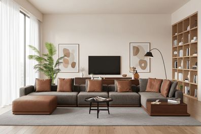Modernes Ecksofa in L-Form mit stilvollem Design und Komfort