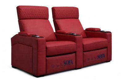 2-Sitzer Sessel Moderner Stil Ledersessel Sessel mit Getränkehaltern