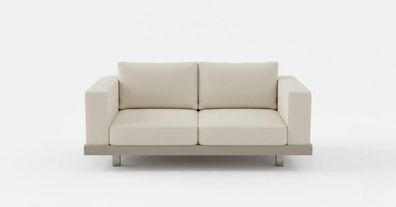 Beigefarbenes 3-Sitzer-Sofa Minimalistischer Stil Modernes Design