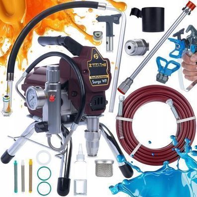 Zenthril Set Farbspritzgerät Surge WF 1800W 20MPa 2L/min | Lanze + Filter