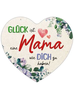 Herz Blechschild Eine Mama wie Dich HB001