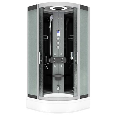 Dampfdusche Dusche Duschkabine D58-63M3-ALL Duschtempel Sauna 100x100 cm