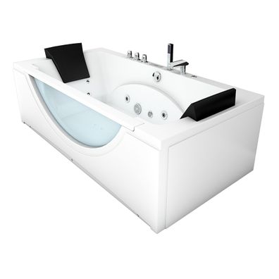 Whirlpool Pool Badewanne Eckwanne Wanne W81-A-ALL 90x180cm Reinigungsfunktion