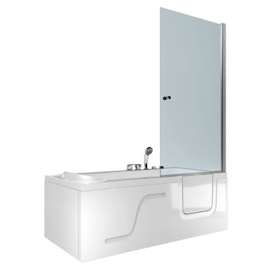 Seniorendusche Kombi Duschkabine Whirlpool Seniorenwanne mit Tür S17D-EH-WP-L-ALL 150