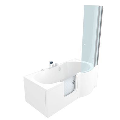 Seniorendusche und Wanne mit Whirlpool S12D-EH-AIR-L-ALL Dusche 170x85cm