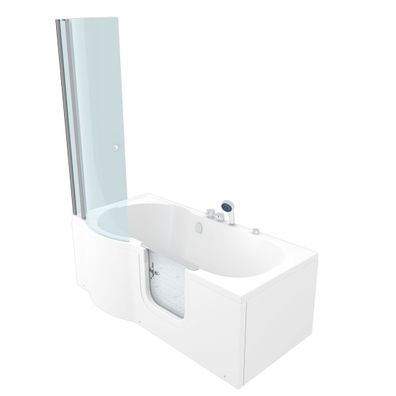 Seniorendusche und Wanne mit Whirlpool S12D-EH-AIR-R Dusche 85x170cm