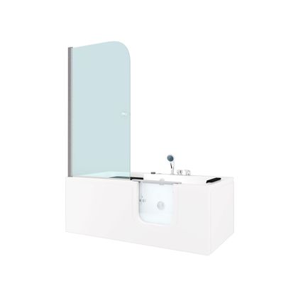 Seniorendusche Kombi Duschkabine Whirlpool Seniorenwanne mit Tür S15D-WP-EH-R-ALL 85x