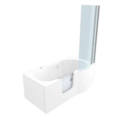 Seniorendusche und Wanne mit Whirlpool S12D-AIR-L Dusche 170x85cm