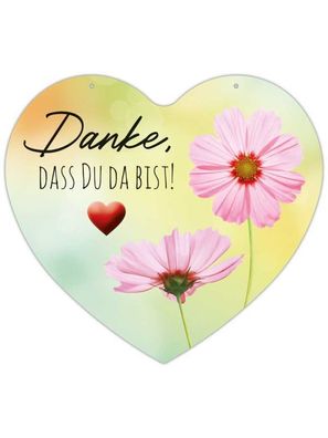 Herz Blechschild Danke HB012