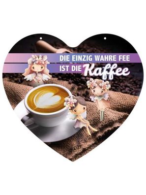 Herz Blechschild Einzig wahre Fee HB015
