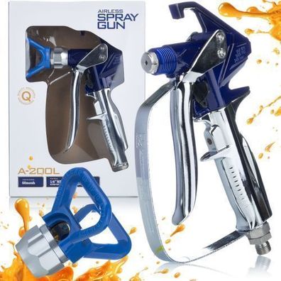 Rosfix Farbspritzpistole Blue Monster – 500 bar, 1/4" Anschluss, 7/8" Düse
