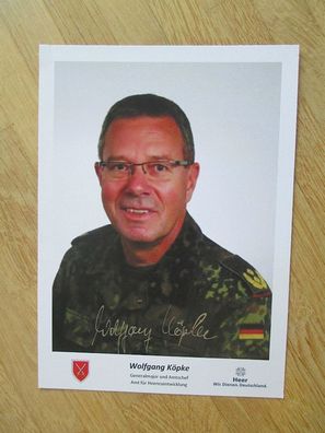 Amtschef Amt für Heeresentwicklung Generalmajor Wolfgang Köpke - hands. Autogramm!!!