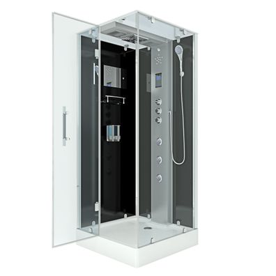 Dampfdusche Duschtempel Sauna Dusche Duschkabine D38-03L3-ALL 80x80 c