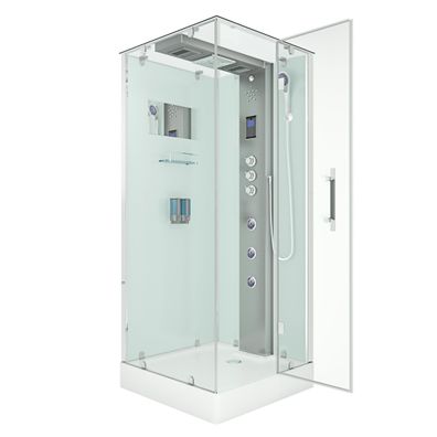Dampfdusche Duschtempel Sauna Dusche Duschkabine D38-00R3-ALL 80x80 c