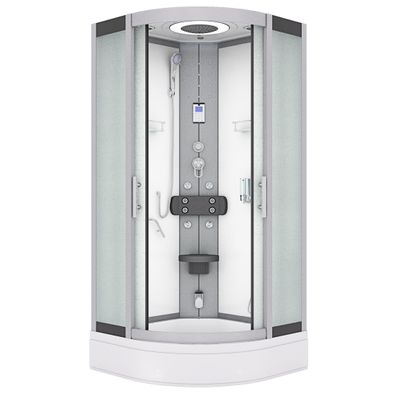 Dampfdusche Dusche Duschkabine D58-50M2-ALL Duschtempel Sauna 90x90 cm