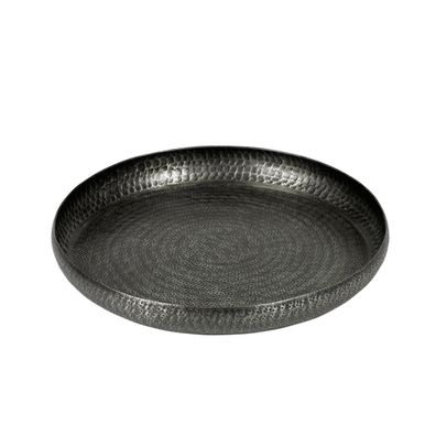 Lambert Faro Tablett/Schale Aluminium vernickelt H 5,5 cm, D 43 cm 40563