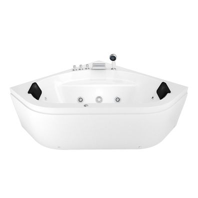 Whirlpool Pool Badewanne Eckwanne Wanne W20-TH 140x140cm Reinigungsfunktion