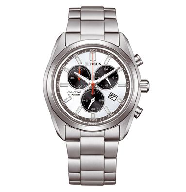 Citizen Eco-Drive Herrenuhr Solar Chronograph Titan/Silberfarben AT2590-59A