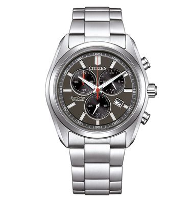 Citizen Eco-Drive Herren-Armbanduhr Solar Chronograph Titan/Schwarz AT2590-59E