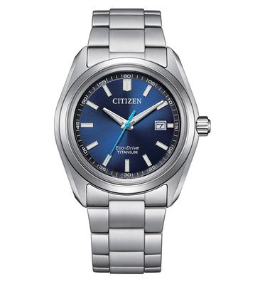 Citizen Eco-Drive Solar-Armbanduhr für Herren Titan/Blau AW1900-50L