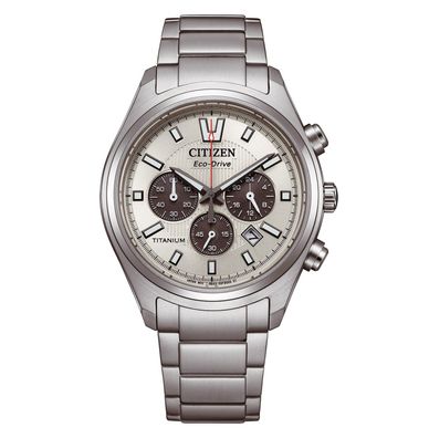 Citizen Eco-Drive Herren-Chronograph Solar Titan/Silberfarben CA4750-51A