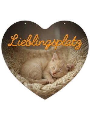 Herz Blechschild Lieblingsplatz HB019