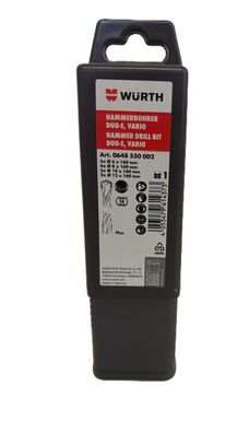 Würth Hammerbohrer-Multipack SDS-plus Duo-S Vario - 12-teilig | 6/8/10/12 mm