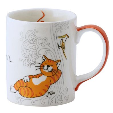 Katze, Mila Design, Tasse, Kaffeetasse, Becher Oommh... Take your time, 80286