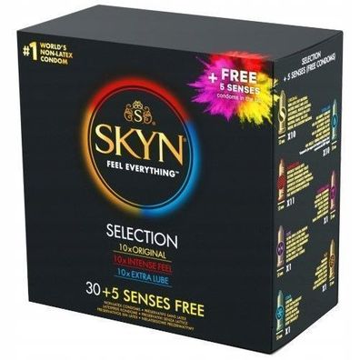 Unimil Skyn Auswahl Latexfreie Kondome, 35 Stück