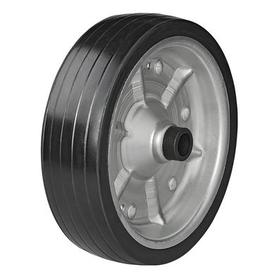 341541V03  Ersatzrad für Stützrad Metall-Felge mit Vollgummi-Reifen groß 220 x 65 mm