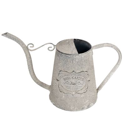 Zinn Krug Dekoration Kanne zum Bepflanzen Vintage Shabby für Blumen Nostalgie
