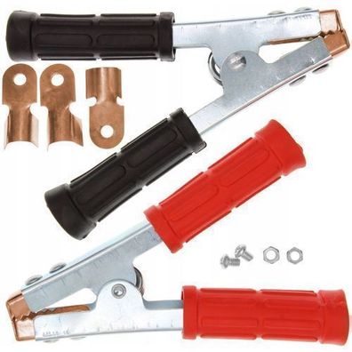 Rosfix Batterieklemmen Set 600A – 153 mm Länge | 32 mm Kieferöffnung