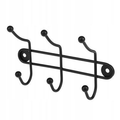 KADAX Wandgarderobe, Garderobenhaken, Hakenleiste, Doppelhaken, 3 Haken