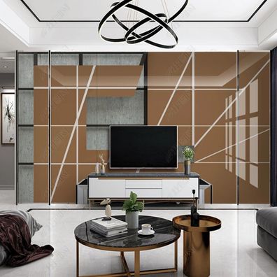 Moderne 3D Tapete Quadrate Muster Wandbild Wohnzimmer Nordic 10564