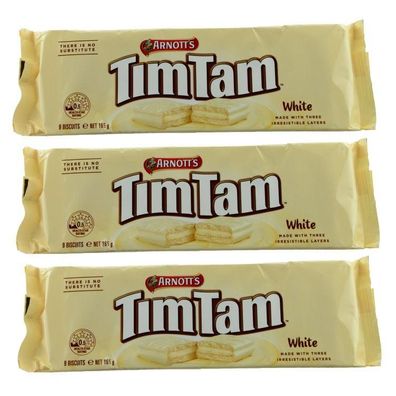 Tim Tam White Biscuits Triple Pack 3x165 g
