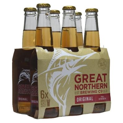 Great Northern Original Lager Bottle 4.2 % vol. 6x330 ml
