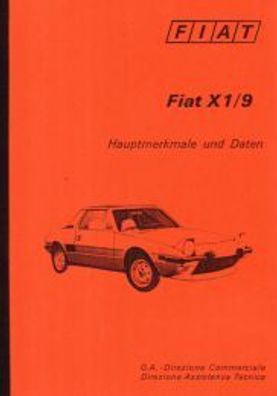 Reparaturanleitung Fiat X1 / 9 Personenwagen