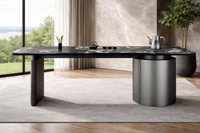 Designer Schreibtisch mit Eleganter Marmorplatte und Stilvollem Look Möbel