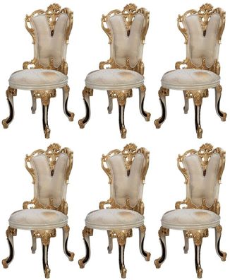 6 stilvolle Stühle im klassischen Design mit elegantem Look